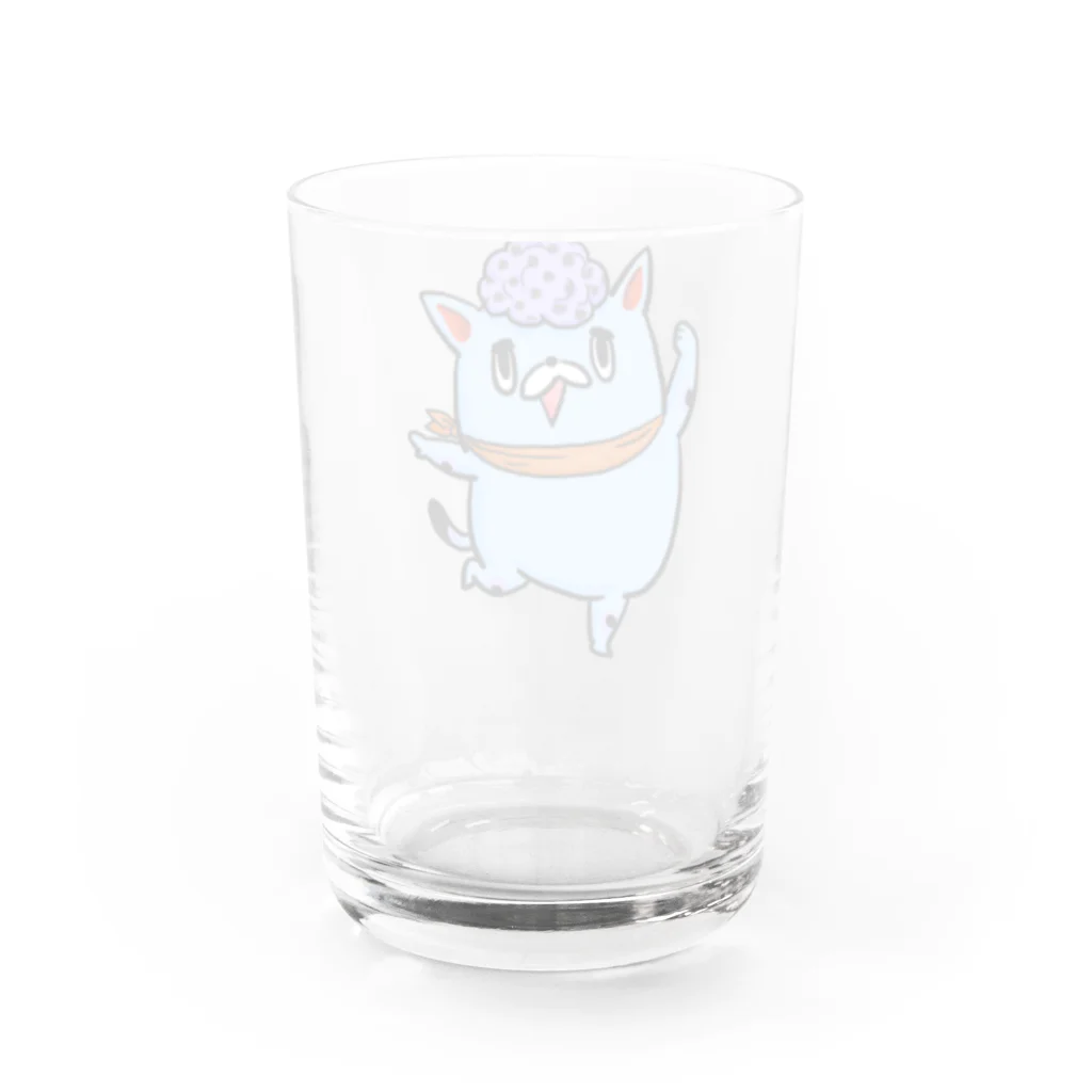 hoghornの招き猫 Water Glass :back