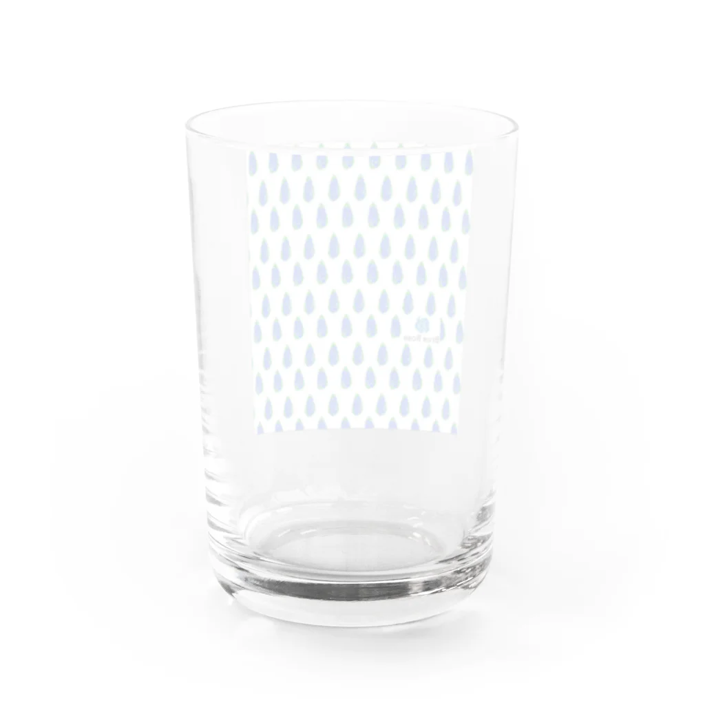 BRUE ROSE.のsimple blue Water Glass :back