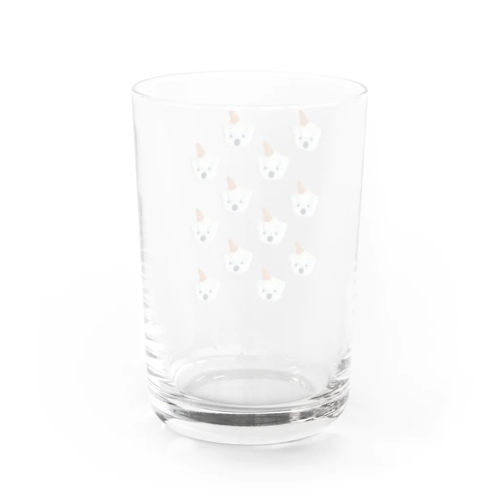 pulpy。の白くまアイスクリーム Water Glass :back