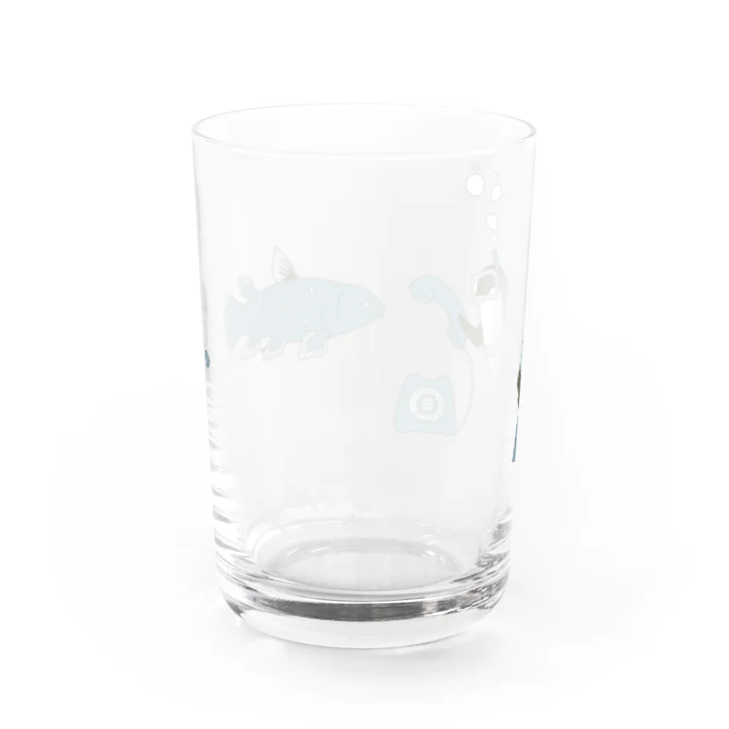 ムクのペンギンコール・うみのなか Water Glass :back