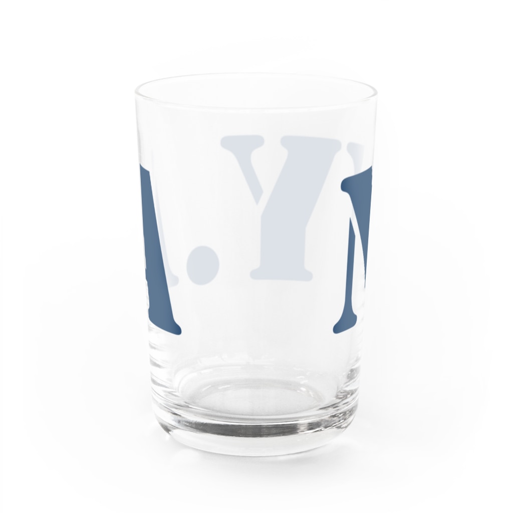 LUNARHOLIC STOREのエヌワイドットエー(通称「ニャ」) ・ネイビー Water Glass :back