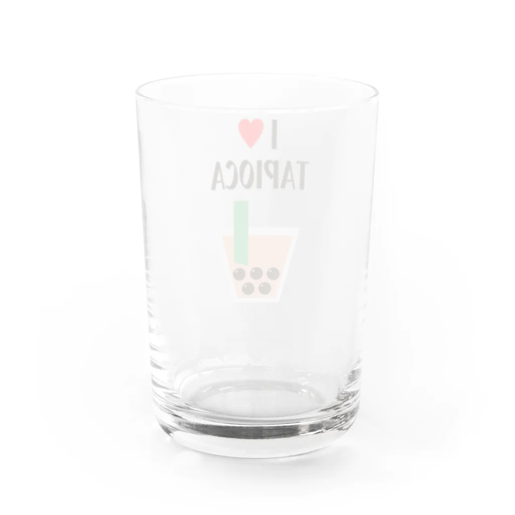 れなしやのI♥TAPIOCA Water Glass :back