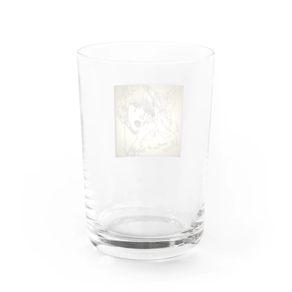 江藤ユーロ⭐️方喰朱音のDazzleぐちゃぐちゃver Water Glass :back