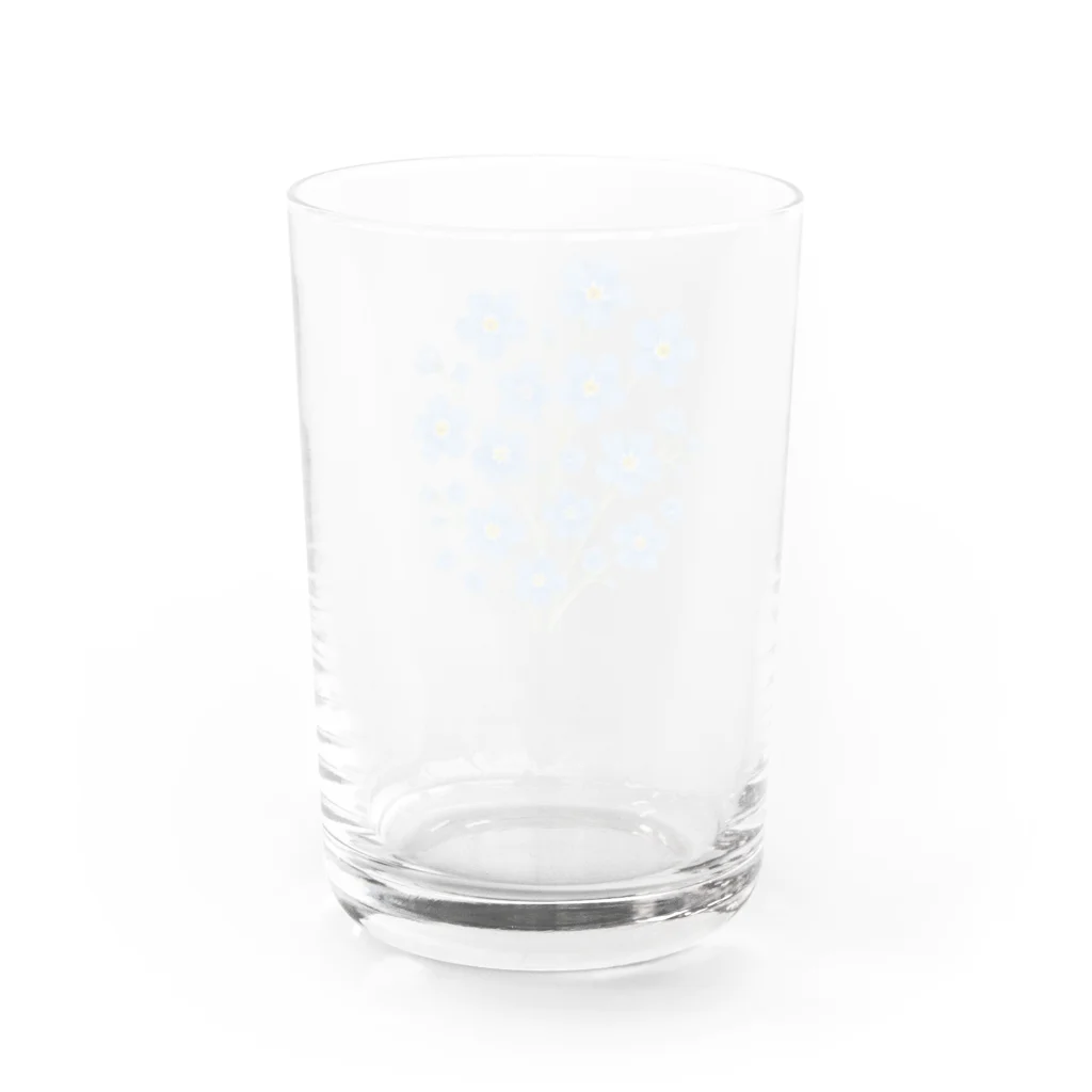 pluieeの勿忘草の花束 Water Glass :back