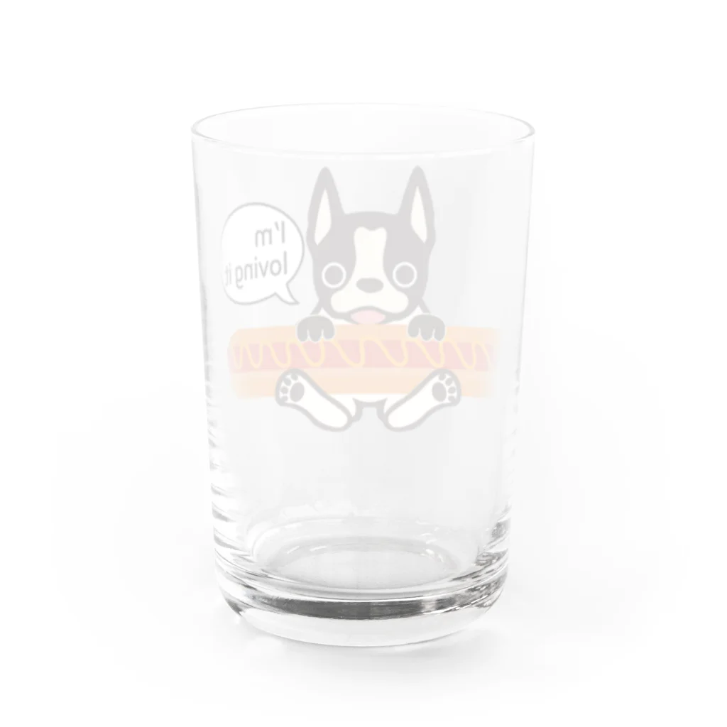 キッズモード某のホットドッグテリア Water Glass :back