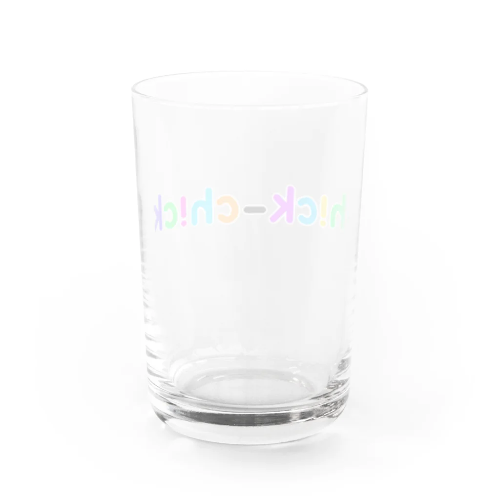 ch!ck-ch!ckのロゴ Water Glass :back