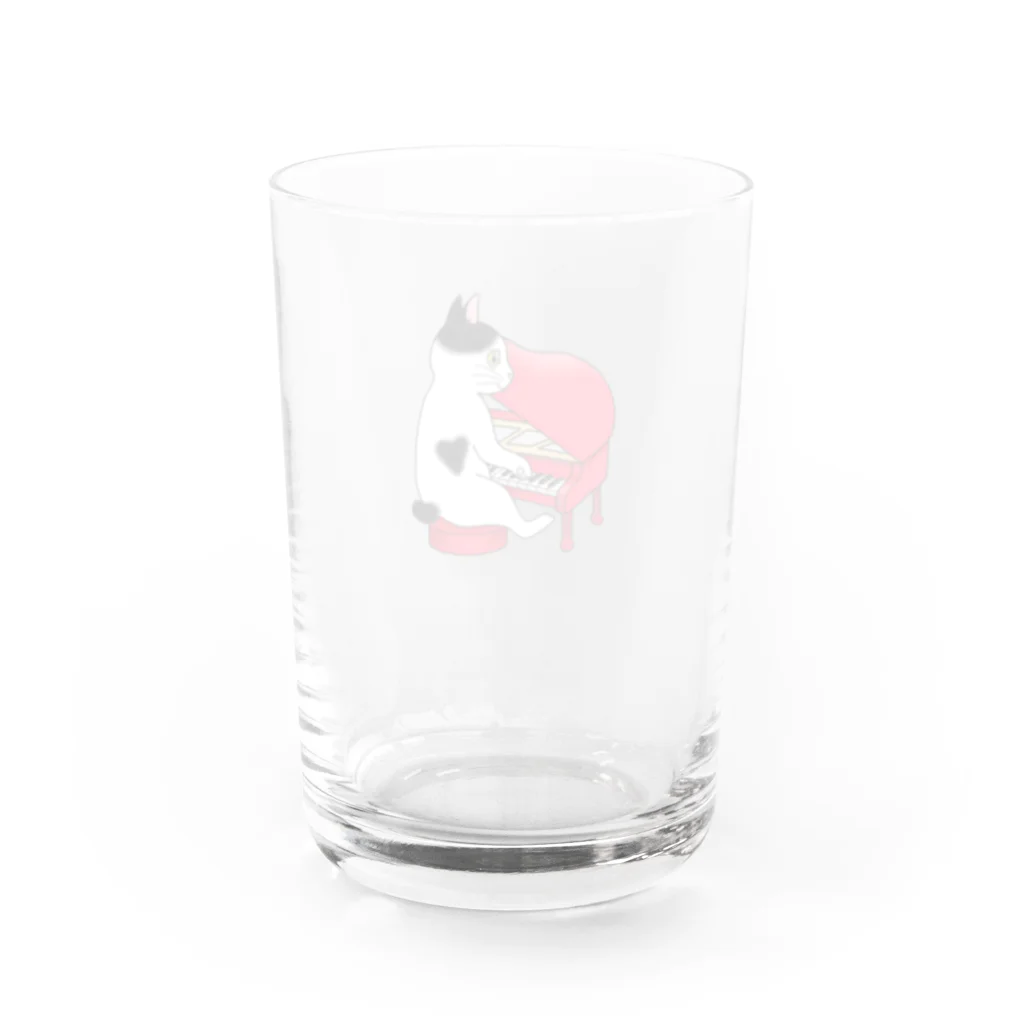 Ａｔｅｌｉｅｒ　Ｈｅｕｒｅｕｘのピアノを弾く猫 Water Glass :back