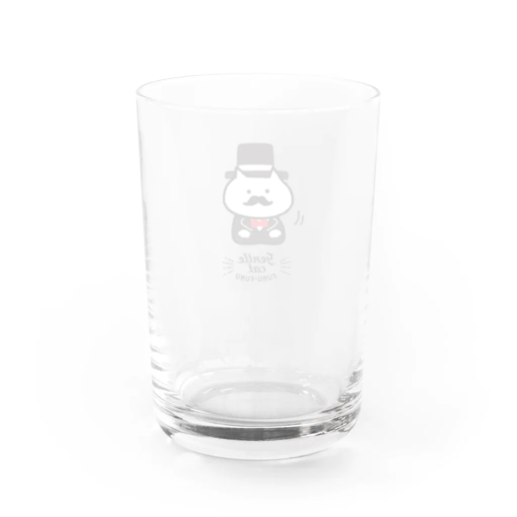 ぽんぽこショップのふむふむジェントル Water Glass :back