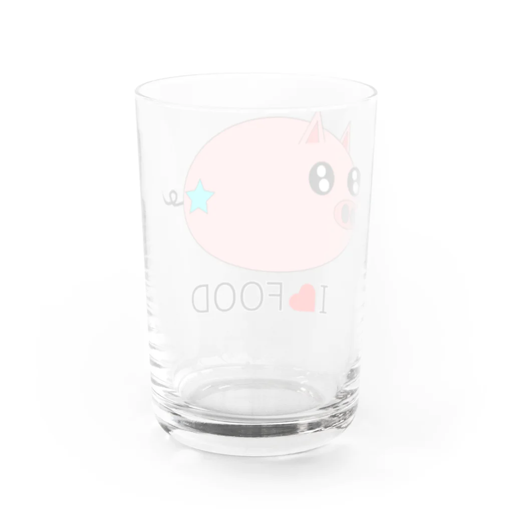 Yuko’ｓ Galleryのこぶたのラブちゃん Water Glass :back