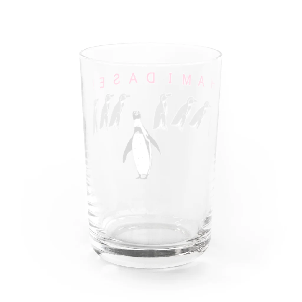 NIKORASU GOのメッセージデザインTシャツ「はみだせ!」 Water Glass :back