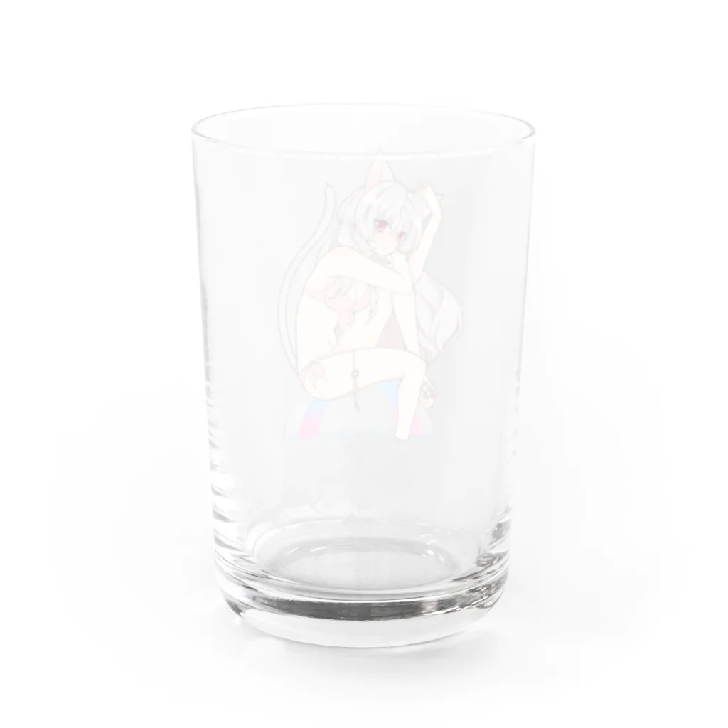 thumbnailのCat(swimwear)_(glass cup) グラス反対面