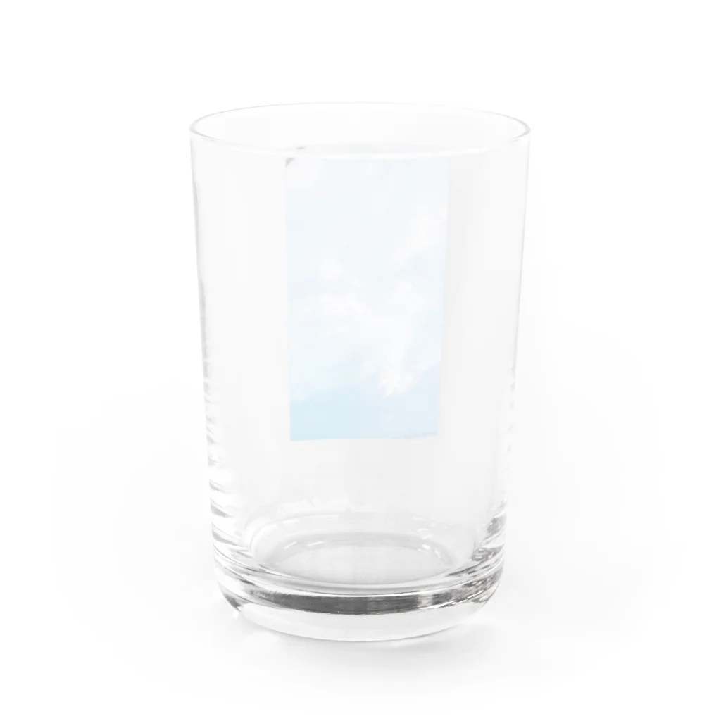 soranoの白蒼の空 Water Glass :back