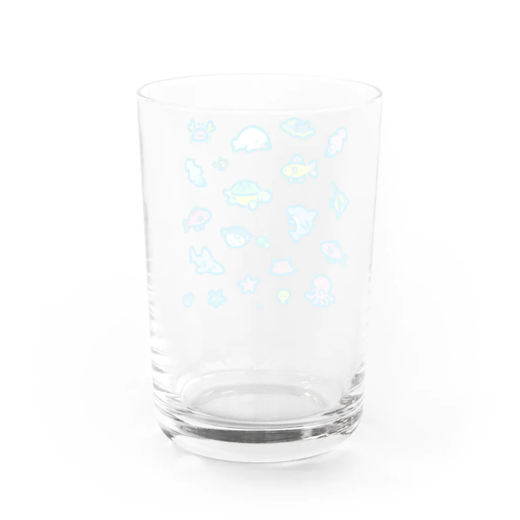 いちばんSHOPのうみのなかま Water Glass :back