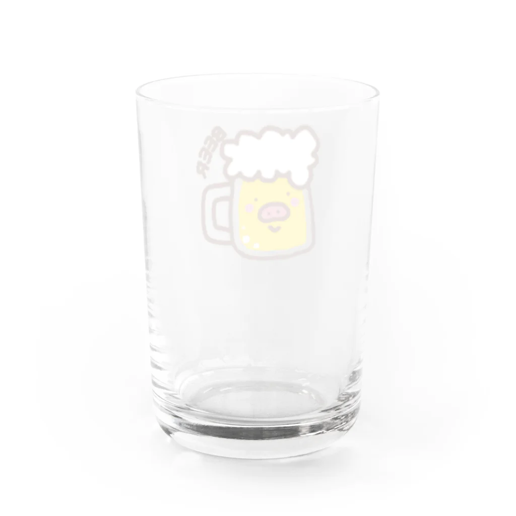 Peco Peco Boo&Carotte cocon❋のブタビール Water Glass :back