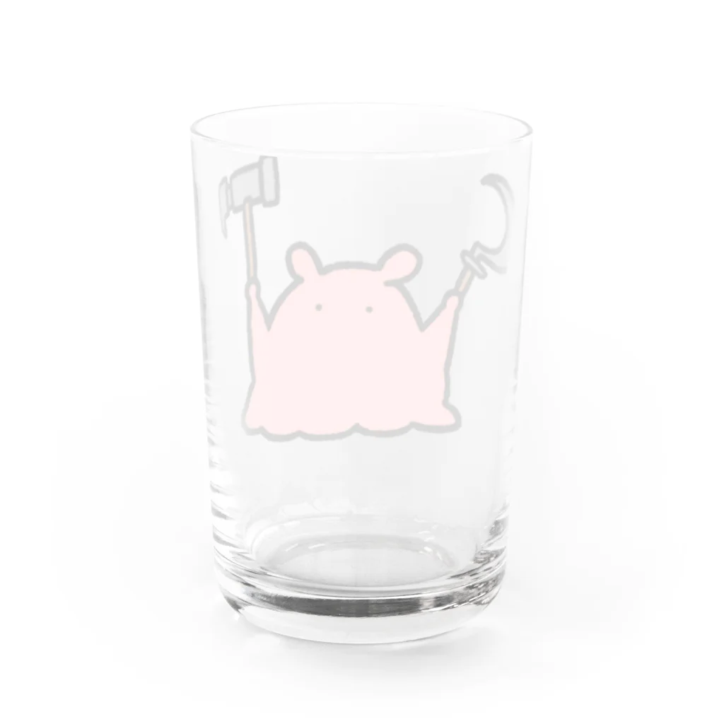 まいにちめんだこのお店の思想に癖のあるメンダコ Water Glass :back