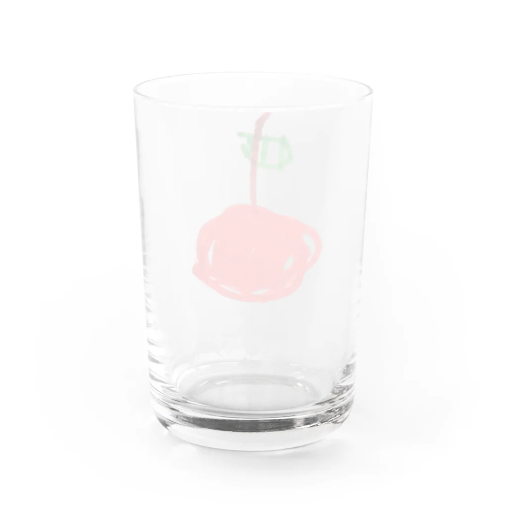 momosenbeiのりんご(４さい) グラス反対面