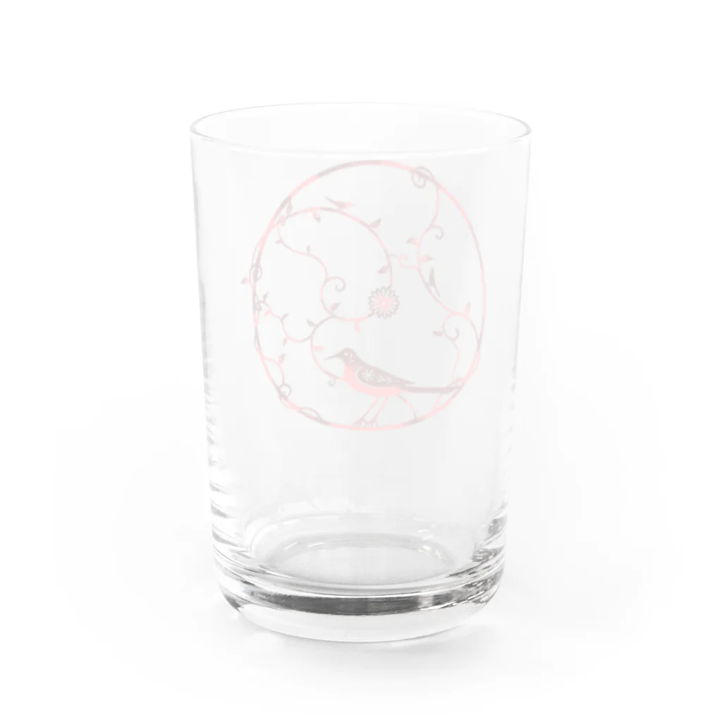 ツバメ堂の赤い鳥 Water Glass :back