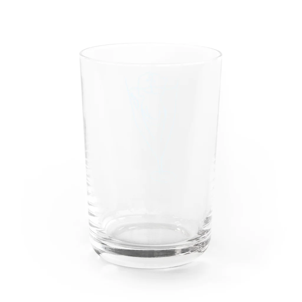 えにわりんこのスズリのグラスの中のチス Water Glass :back