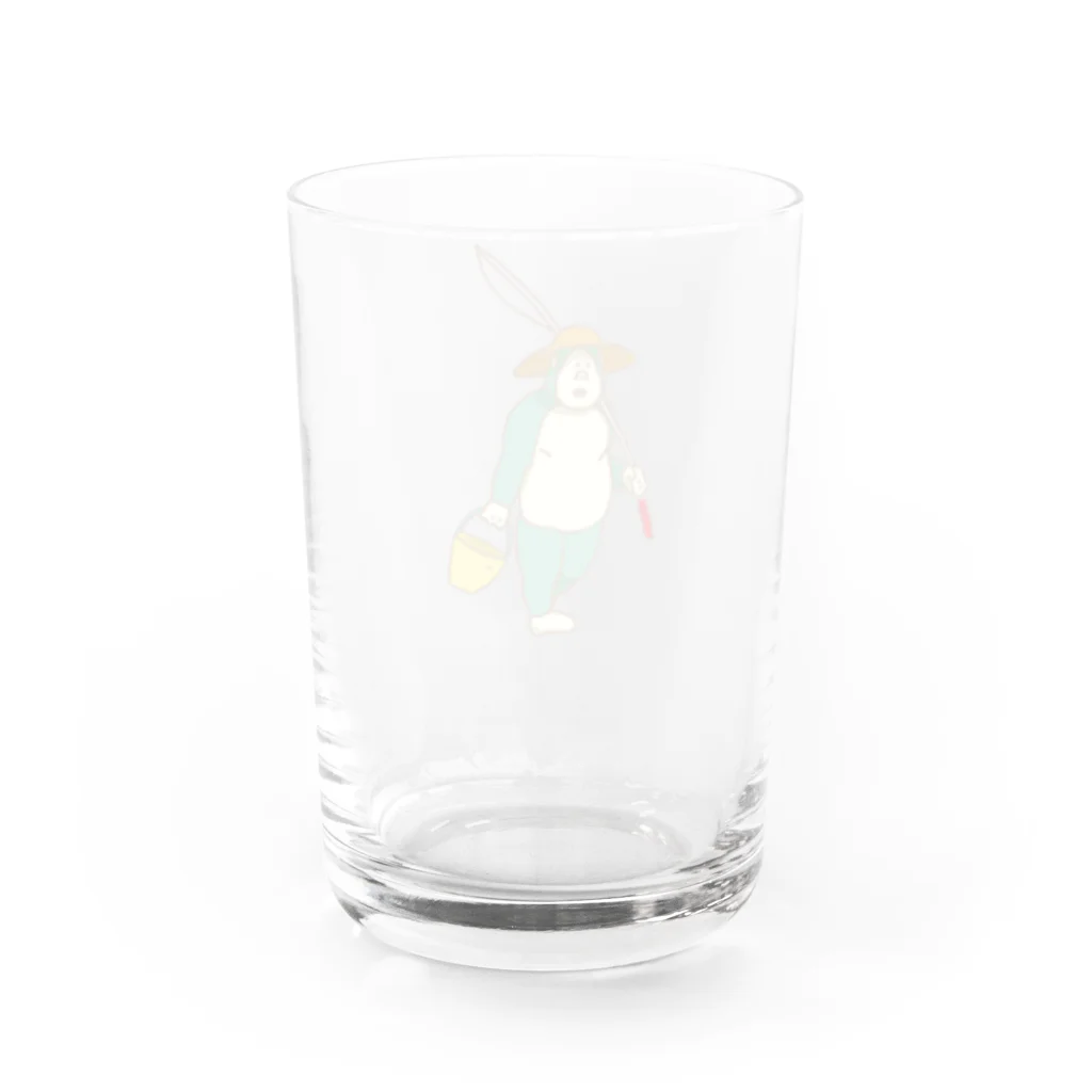 PoPoHouseのごりらのなつさん_魚釣り Water Glass :back