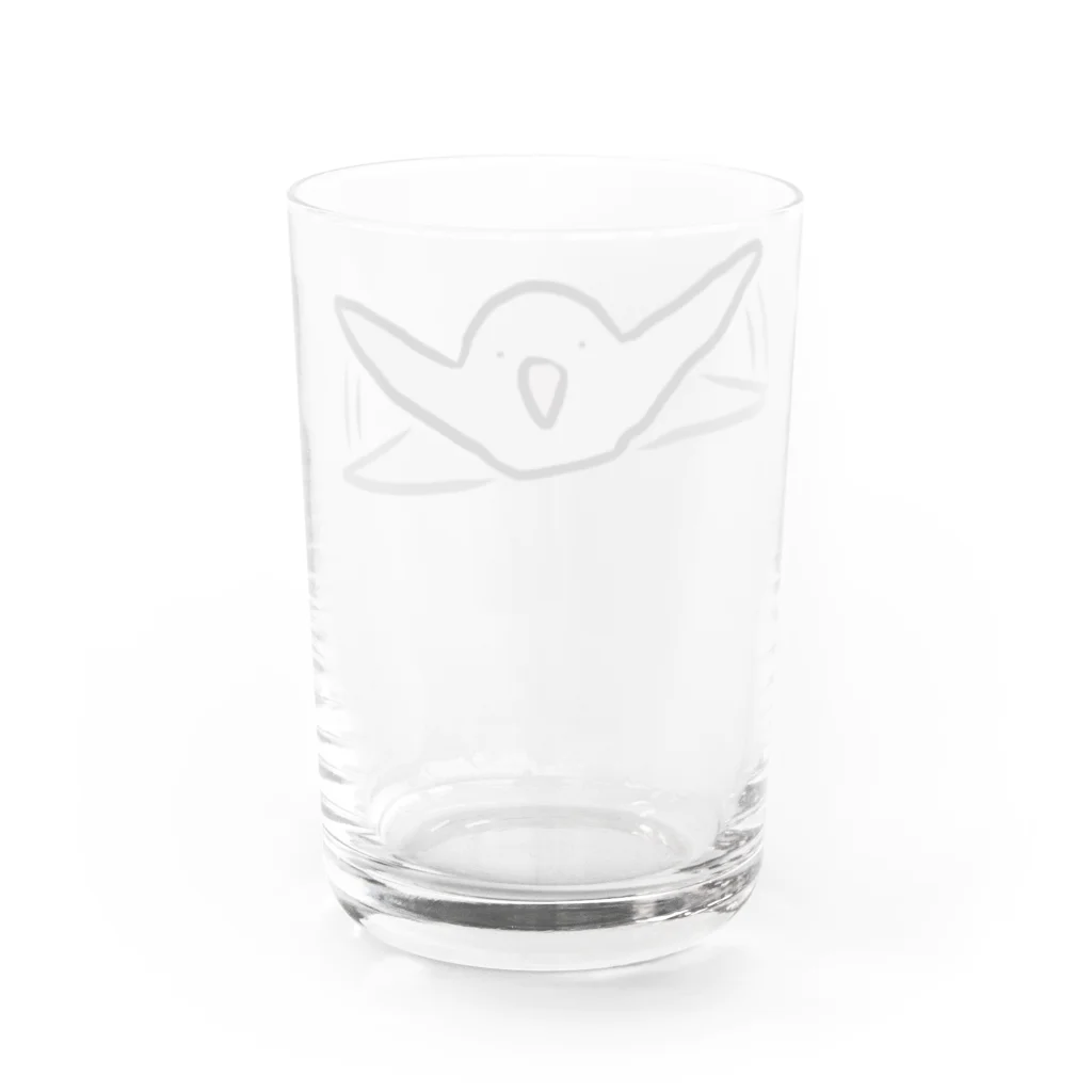 グッドバーズストアのトリふらい Water Glass :back
