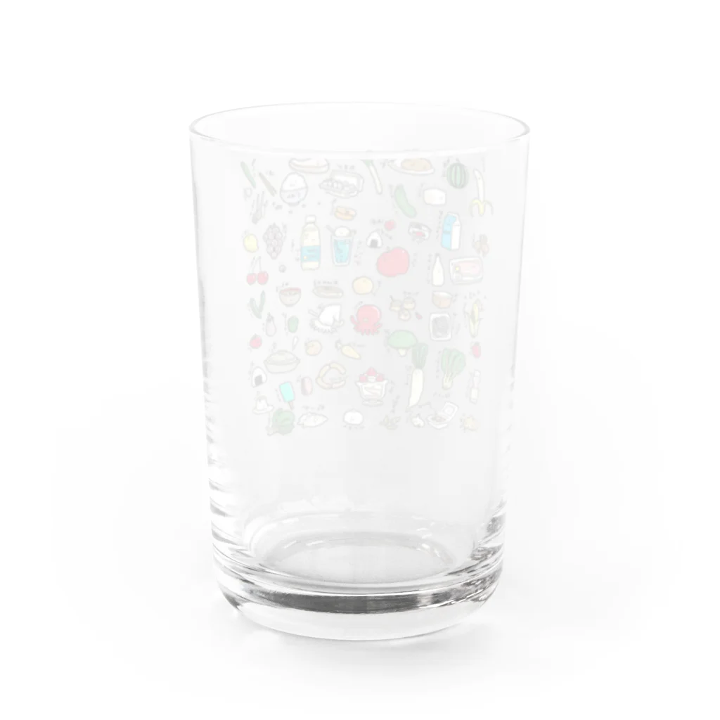 いそがしくてもメシのたべものふれんず Water Glass :back