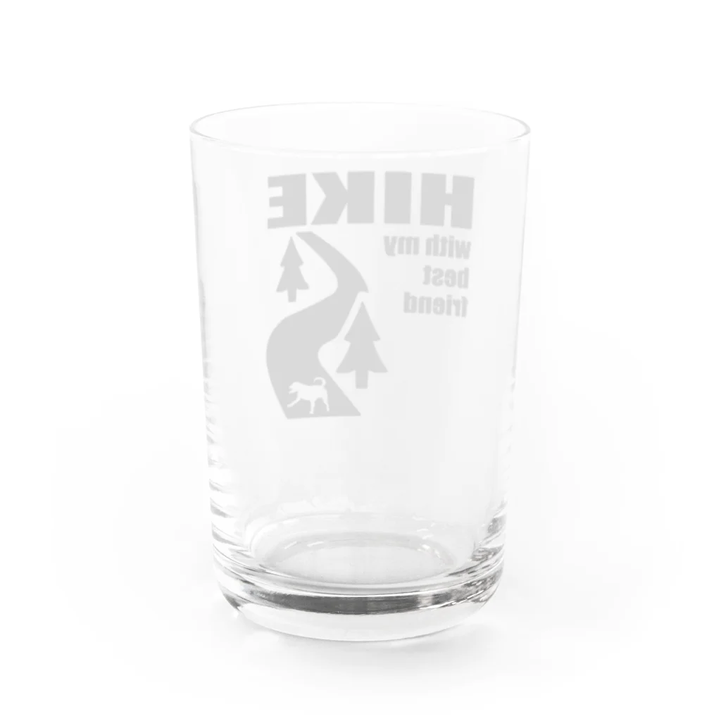 too muchの人間用のHIKE黒 Water Glass :back