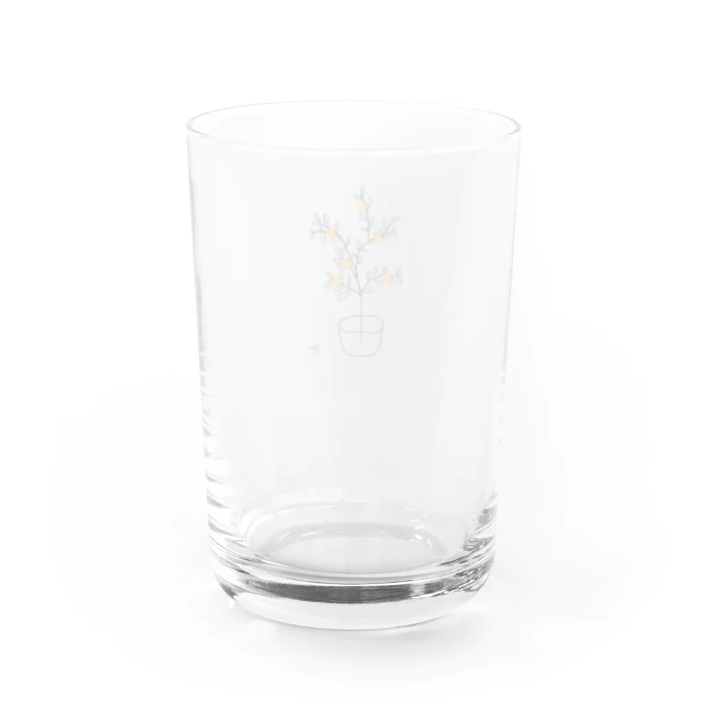 rkkのびわ Water Glass :back