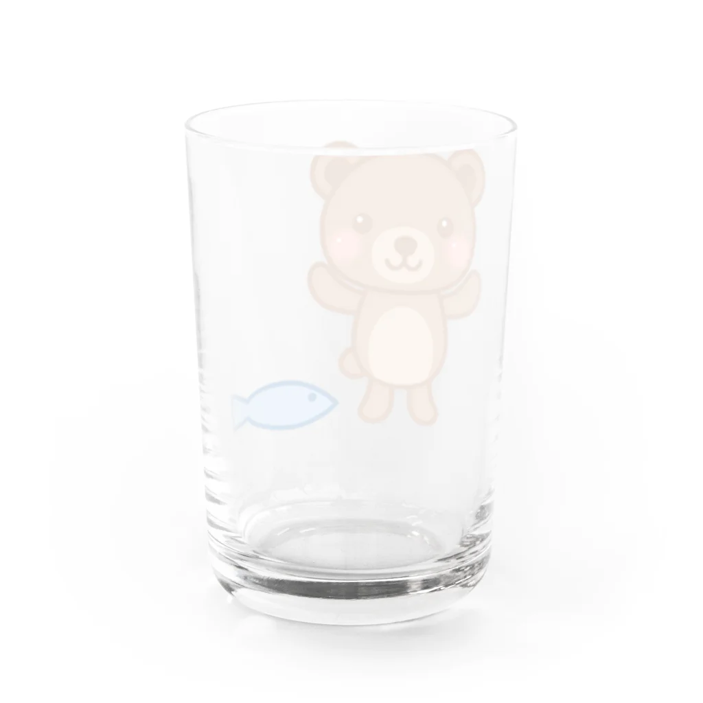 ゆっくまー(YouTube AokiCH)グッズ販売のゆっくまーグッズ Water Glass :back