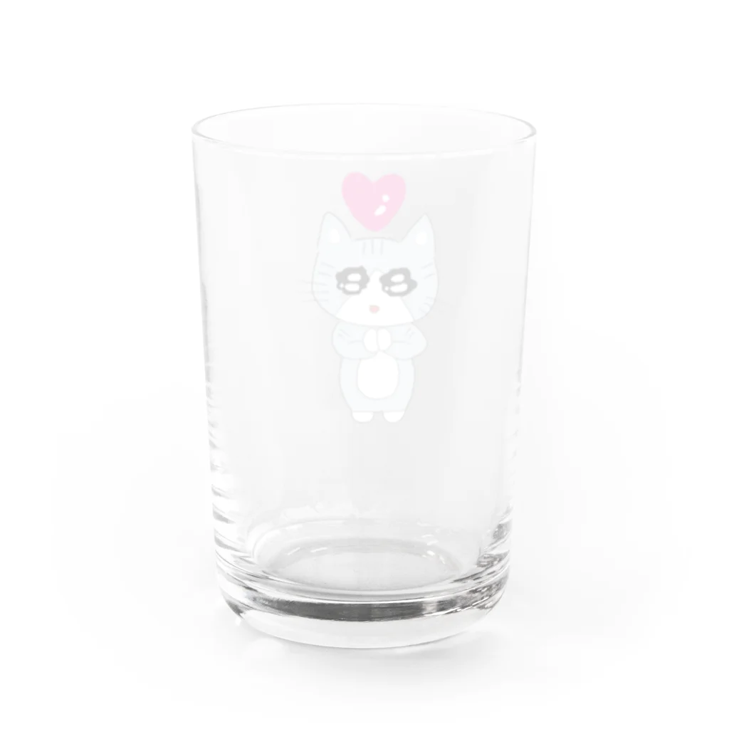 ねこねこねこ！のおねだりまるちゃん Water Glass :back