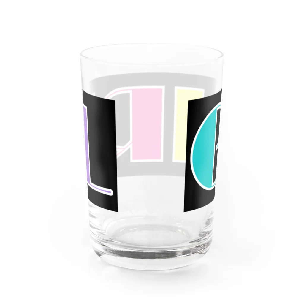 Ushi-Haruのレトロカラフル　GIRL Water Glass :back