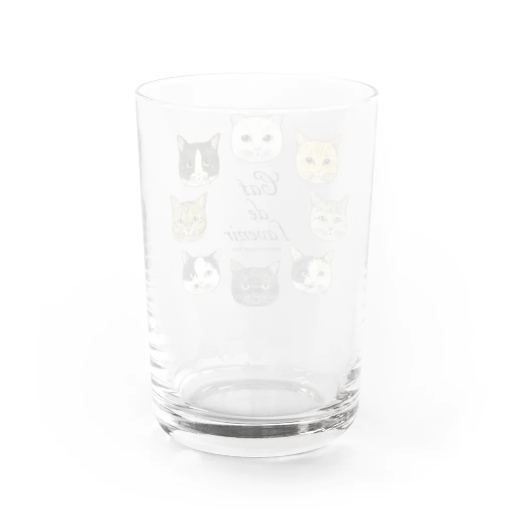 nemunoki paper itemの未来で出逢う猫 Water Glass :back