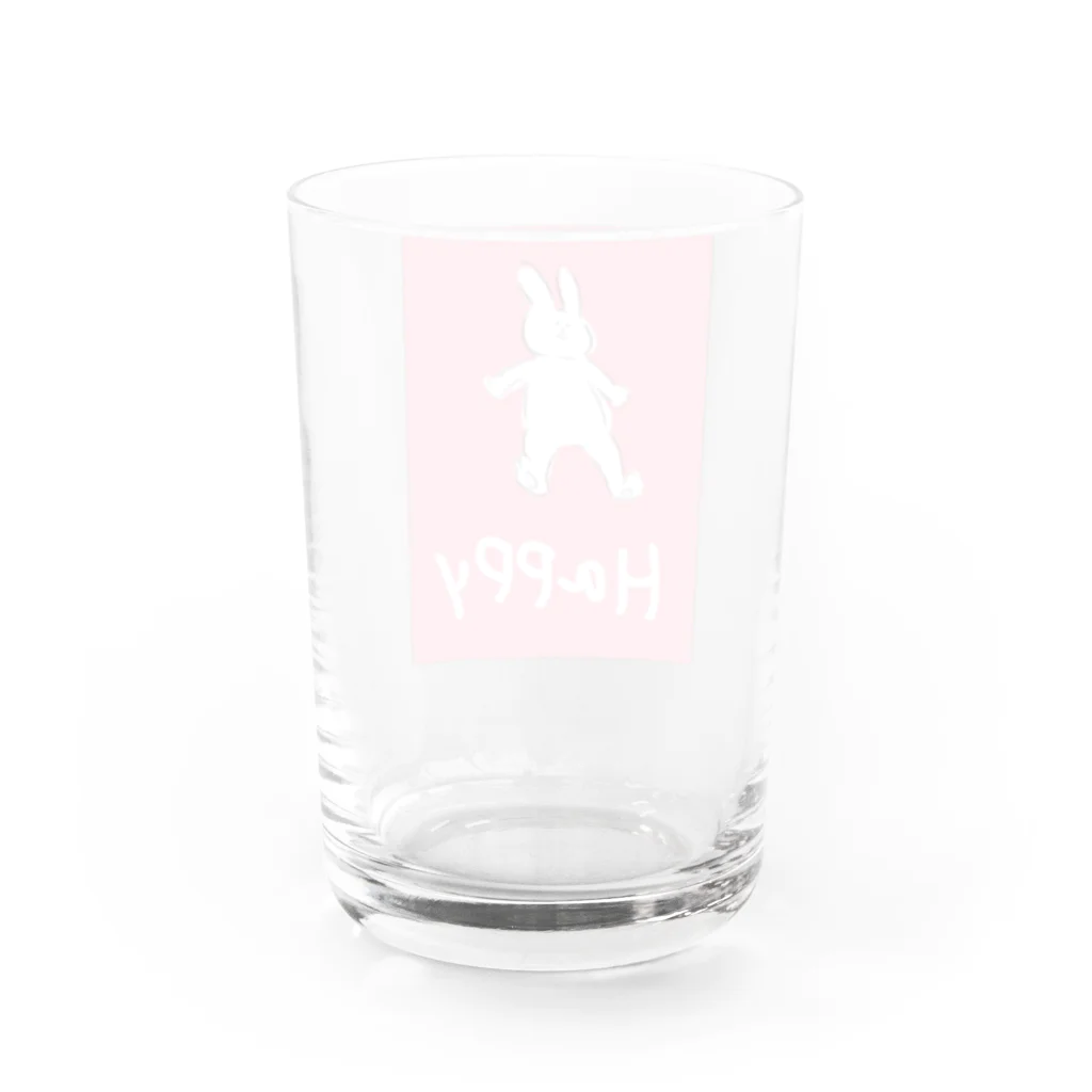 あまいものはっぴーうさぎ Water Glass :back