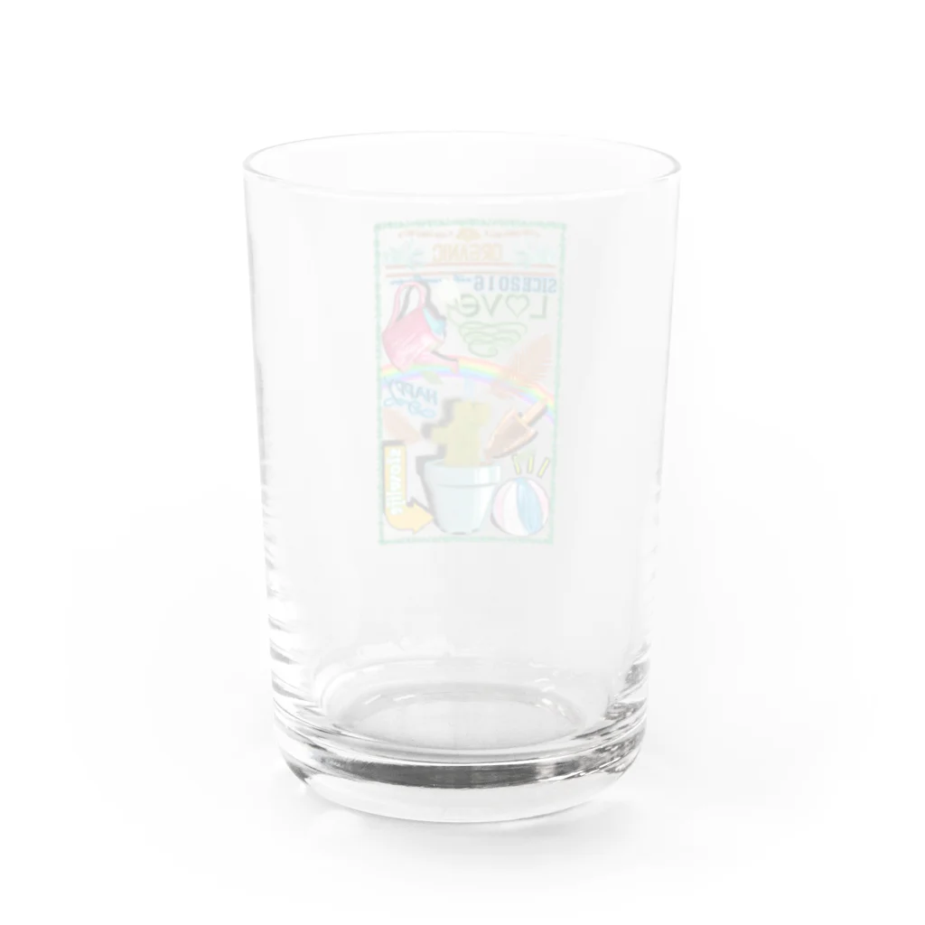 ＳＩＬＶＥＲＷＯＬＦＭＥＮmixculturedesinの2019、7月令和最初の夏・第一弾「HAPPYSUMMERDAYZ」」 Water Glass :back