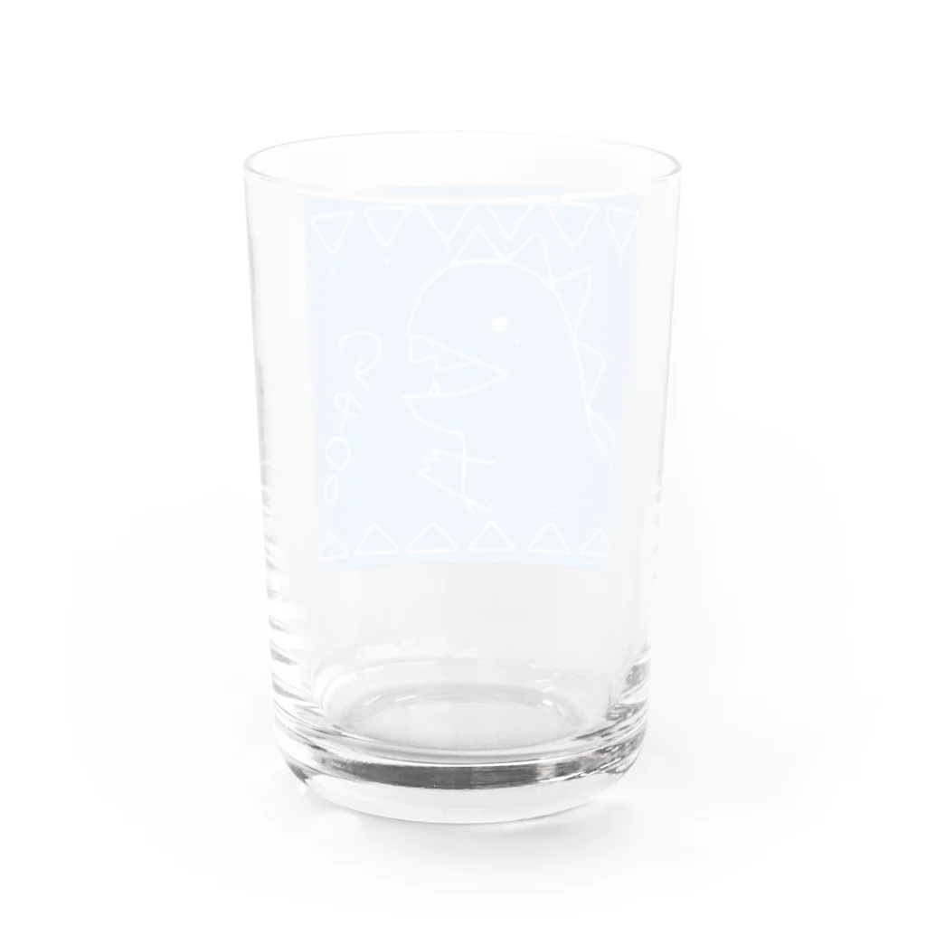 たやまあすか@シンガーソングライターのKAIJUU（ブルー） Water Glass :back