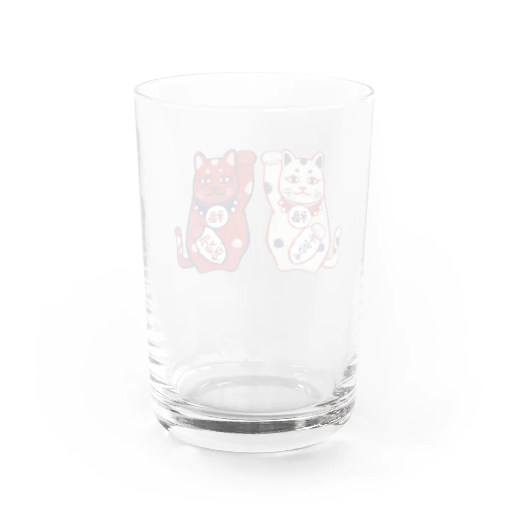 IZANAMI by Akane Yabushitaの【日本レトロ#01】招き猫 Water Glass :back