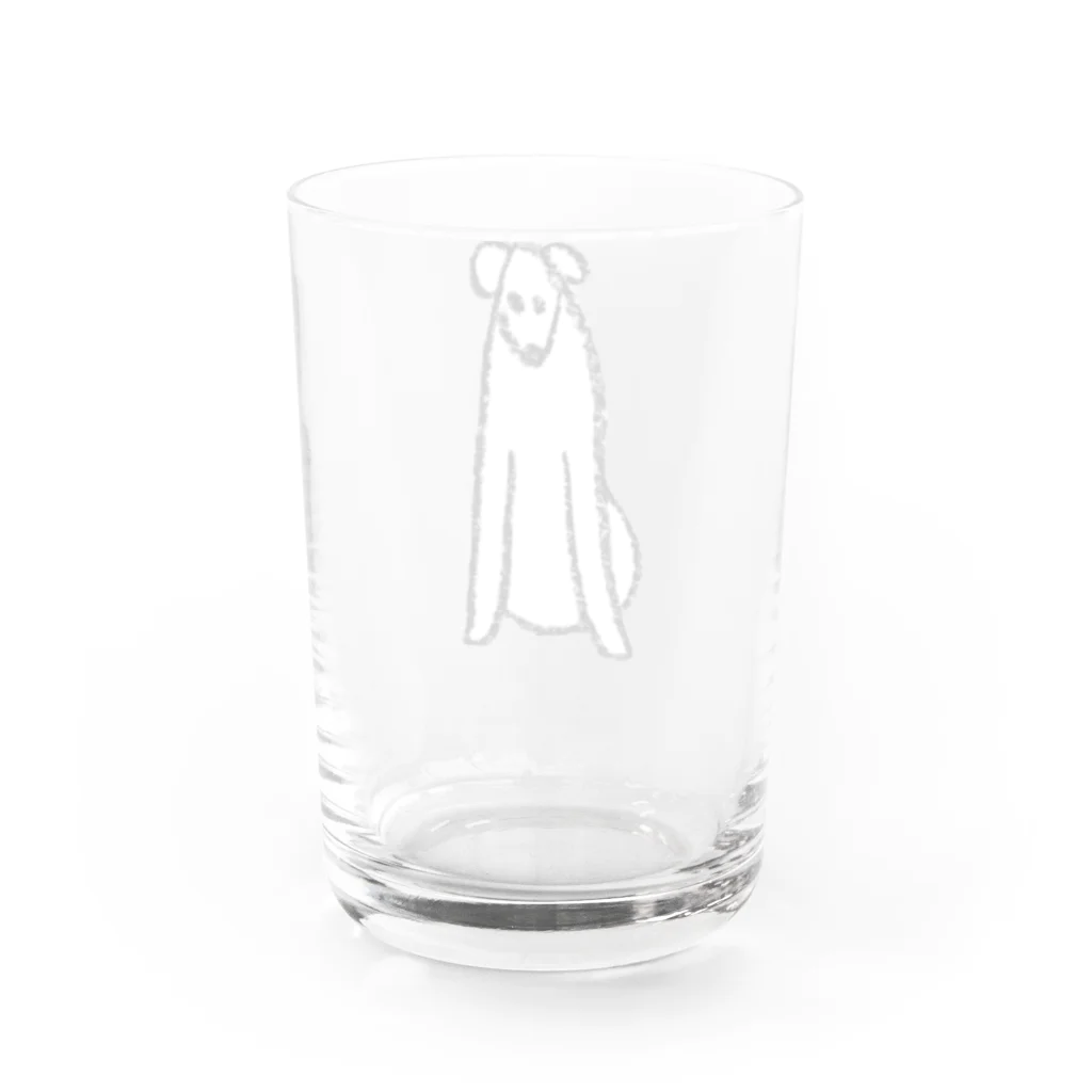 LOVE終太郎のでかめのLOVE終太郎 Tシャツ Water Glass :back