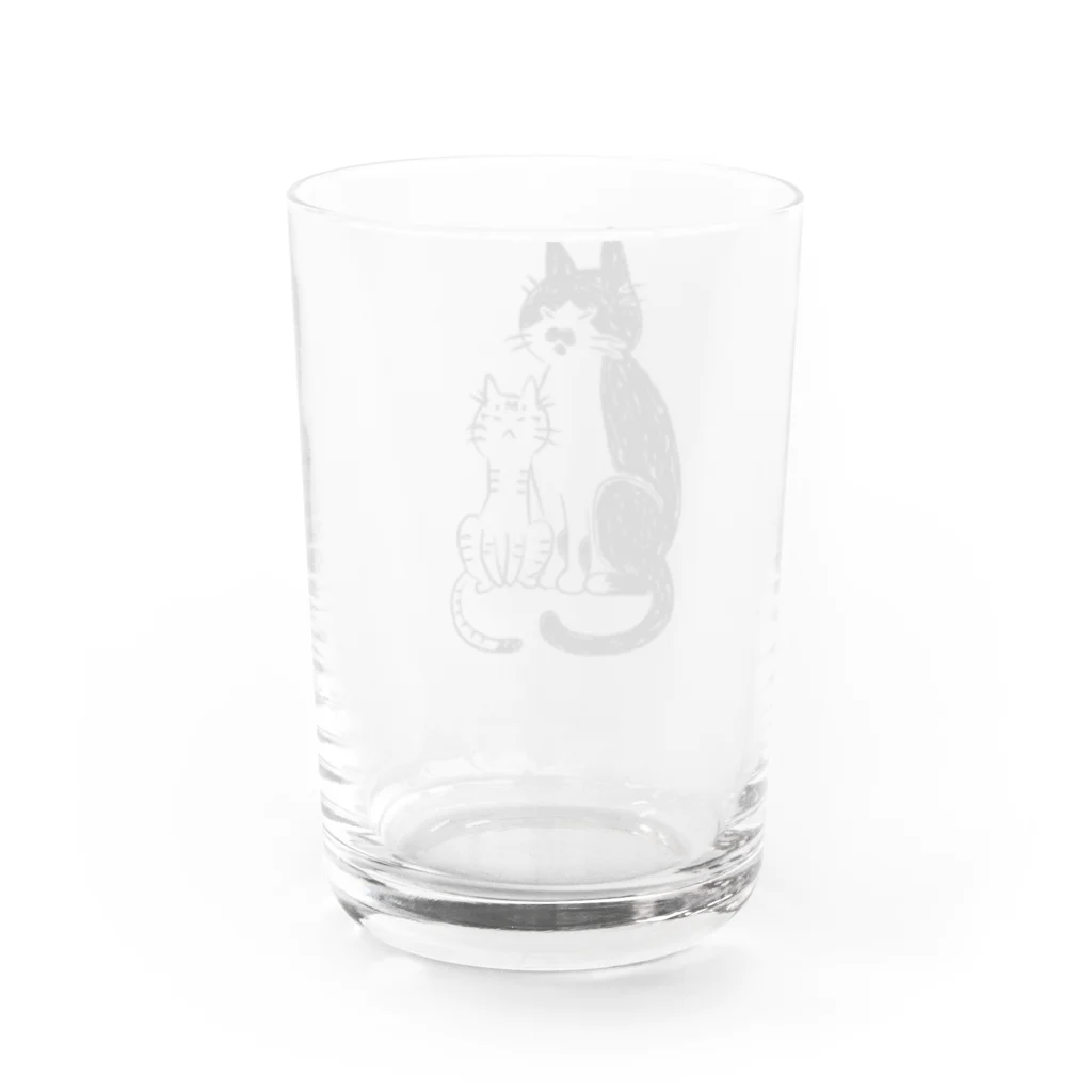 むしんちのなかよし猫 Water Glass :back