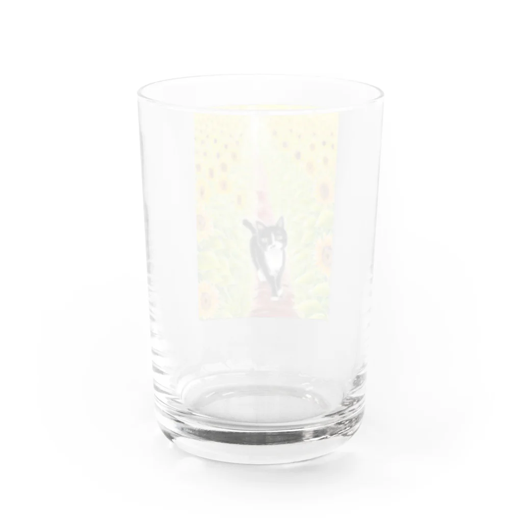 Ａｔｅｌｉｅｒ　Ｈｅｕｒｅｕｘのひまわり畑のクロ Water Glass :back