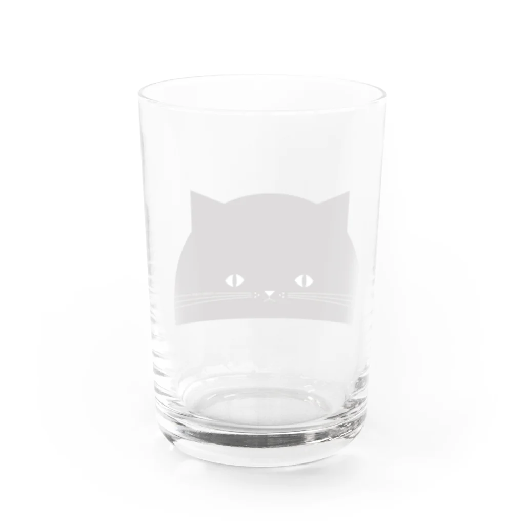 Arts&Crafts Muuののぞき見ねこ Water Glass :back