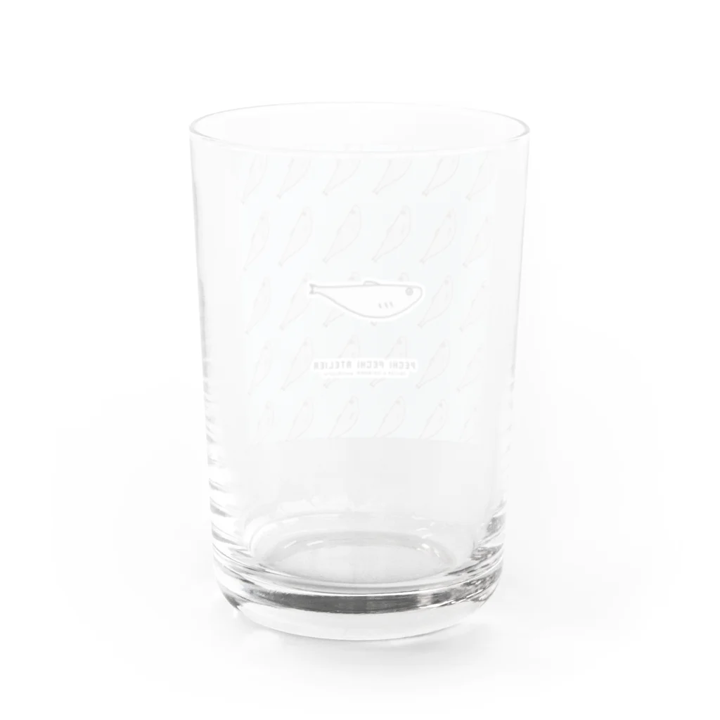 ぺちぺち工房 Pechi Pechi Atelierのししゃもがいっぱい Water Glass :back