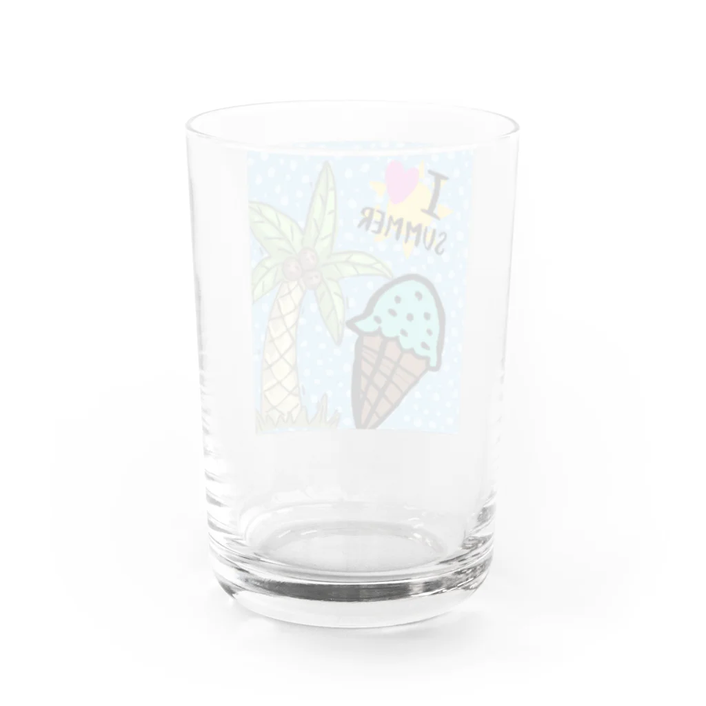 ごった煮商店のラブサマーチョコミントを添えて Water Glass :back