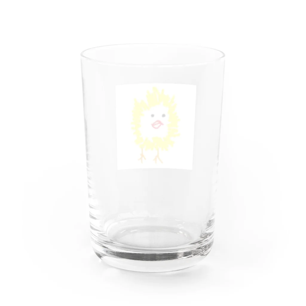 RINGOのHe is Hiyoko Water Glass :back