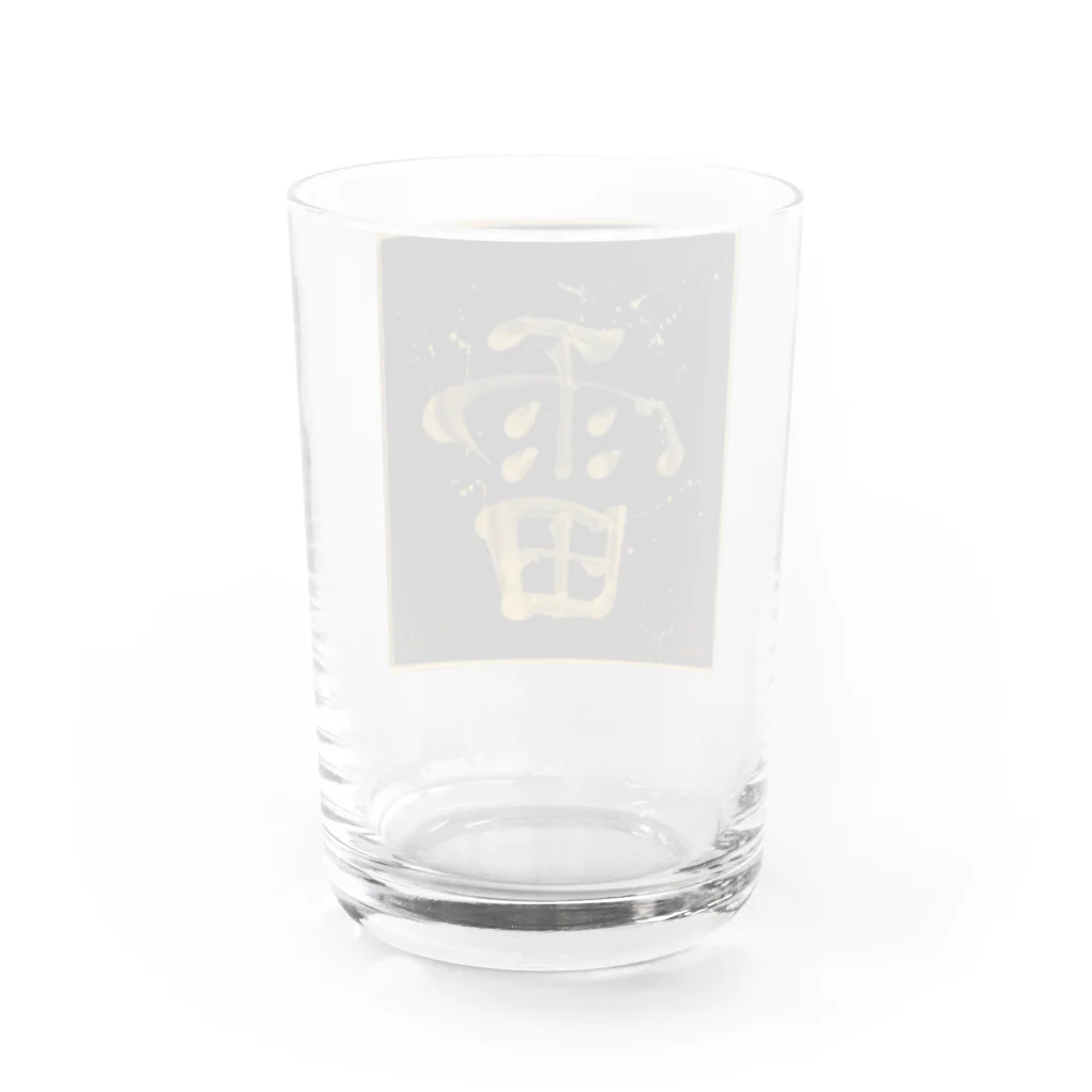 KANJI SHOPの雷 kaminari thunder Water Glass :back