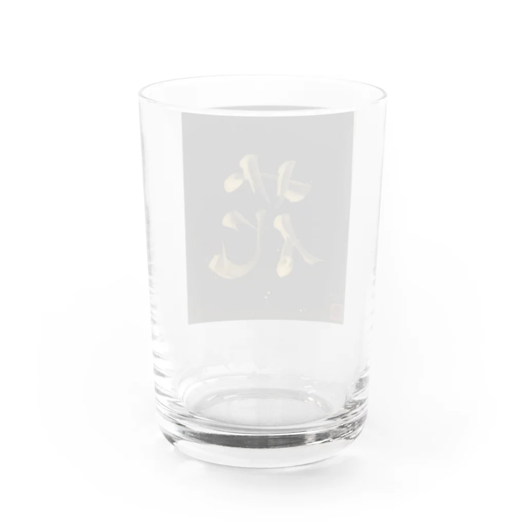 KANJI SHOPの花 hana flower Water Glass :back