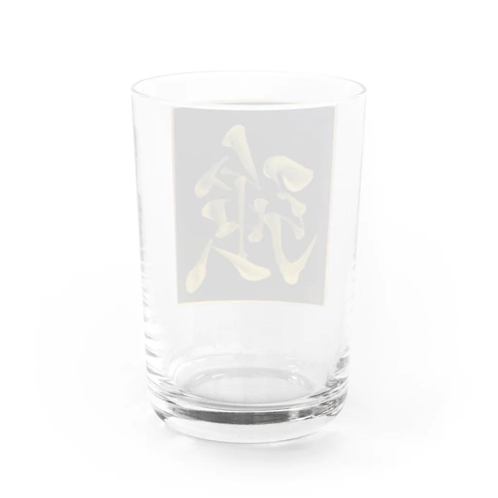 KANJI SHOPの強 tsuyoi strong Water Glass :back