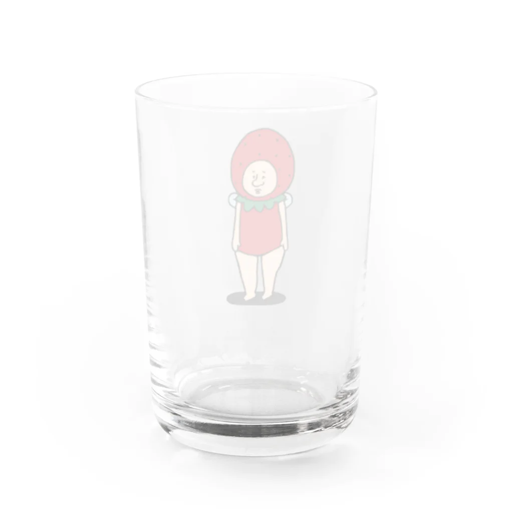 【Yuwiiの店】ゆぅぅぃーのいちごの妖精さん　ひとり Water Glass :back