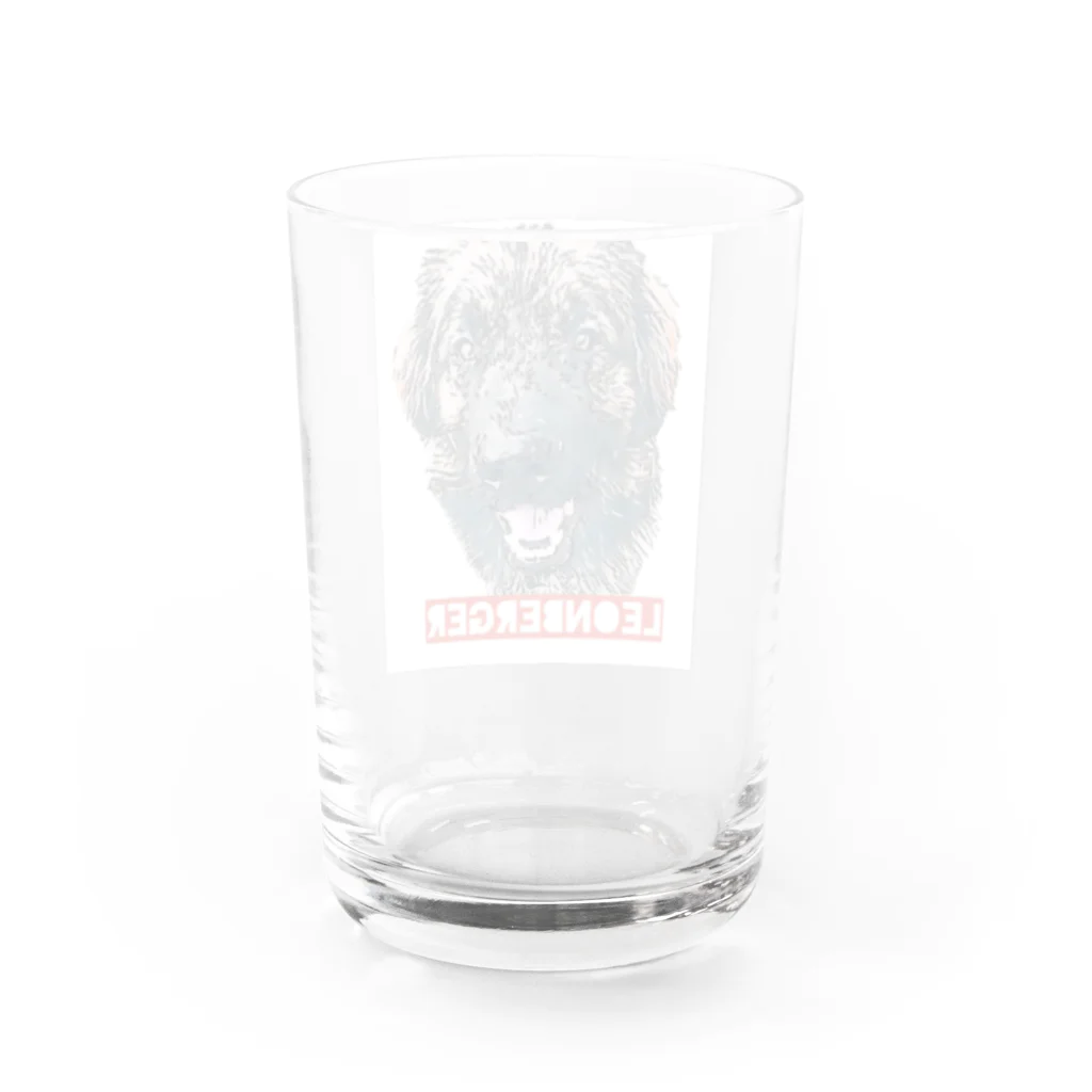 HONEY-QのBig smile レオンベルガー  Water Glass :back