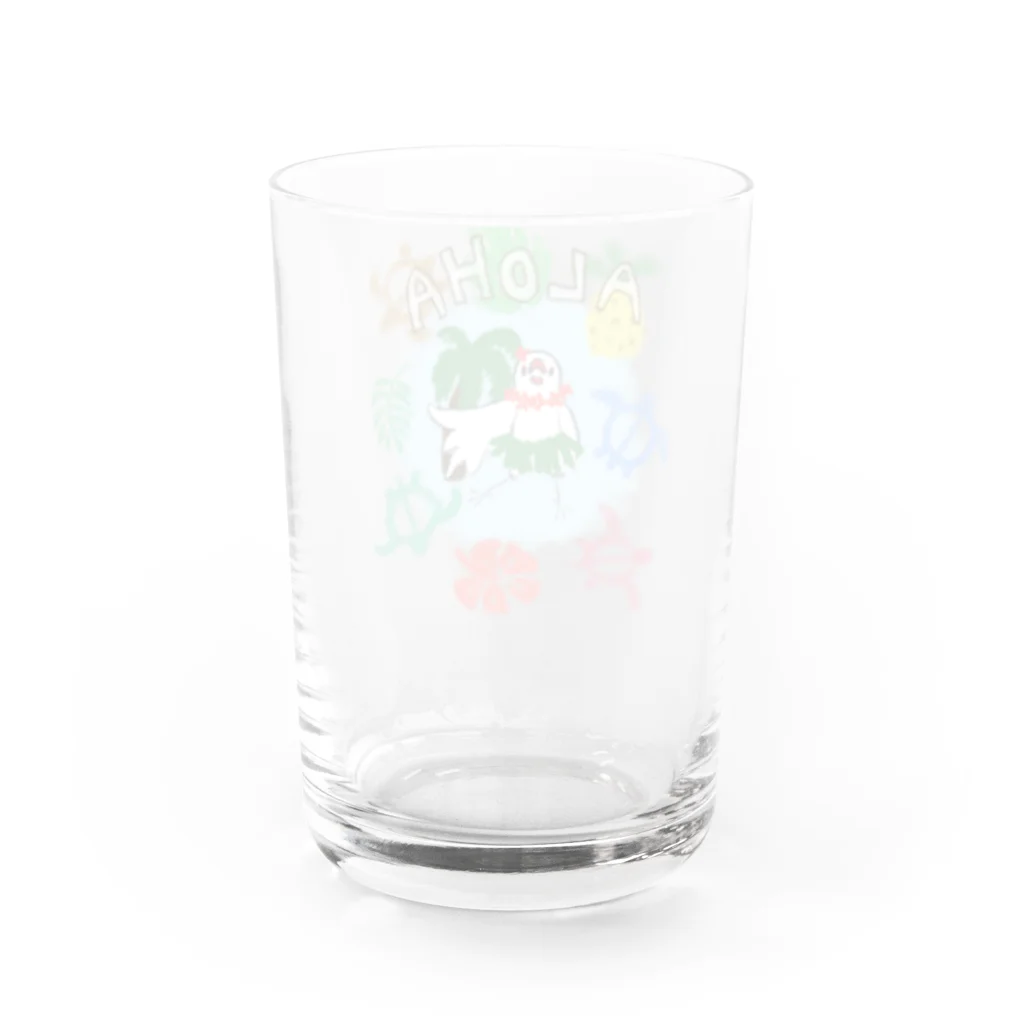 オズマジョのAloha！ Water Glass :back