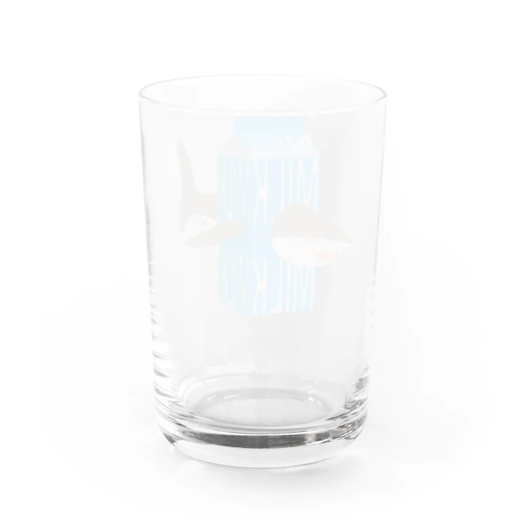 さかたようこ / サメ画家のサメ ミルク Water Glass :back