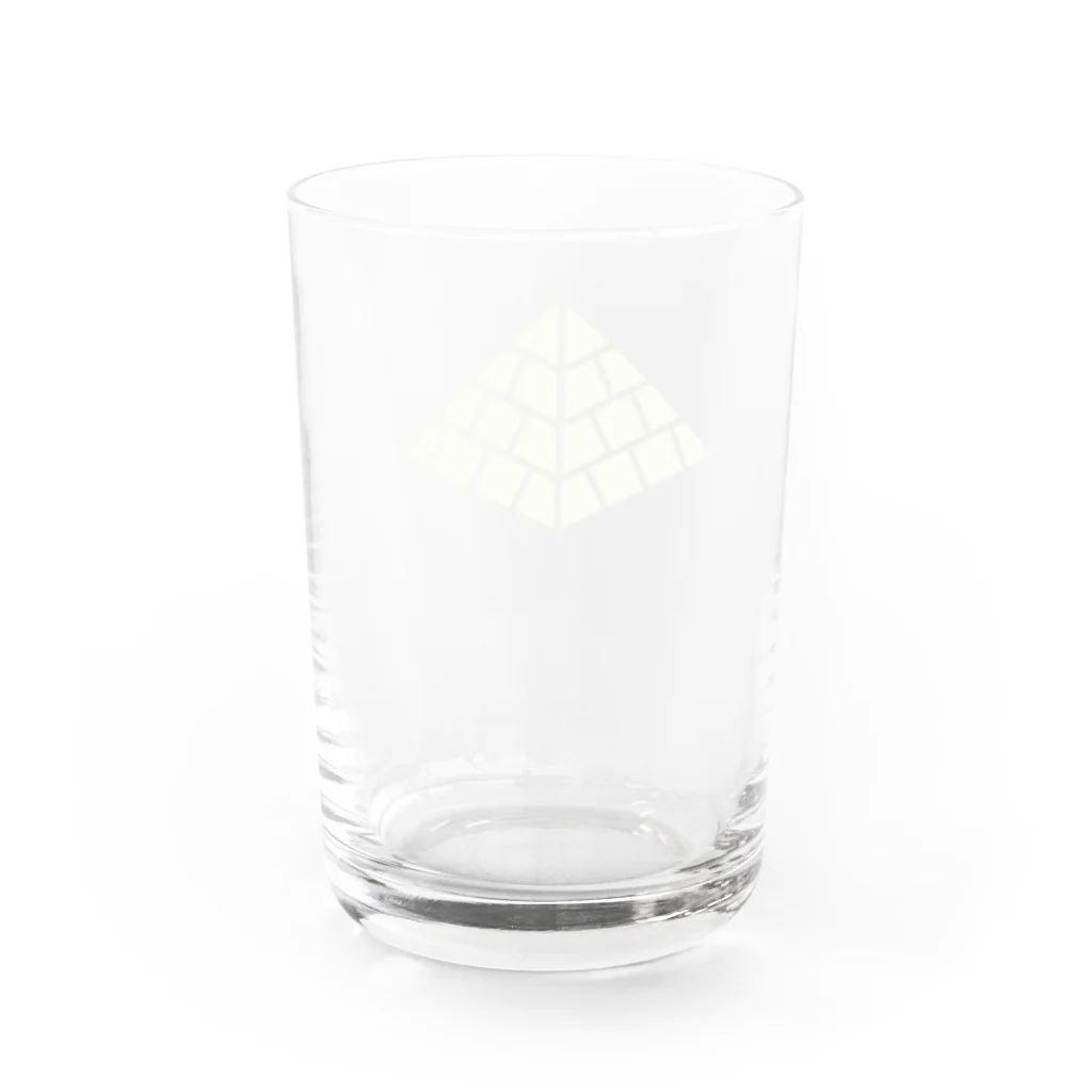 十分に広い店のピラミッド Water Glass :back